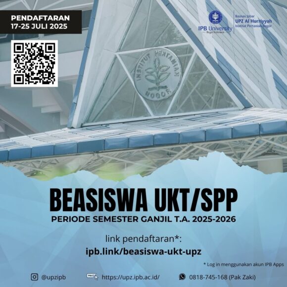 Kesempatan Emas! Dapatkan Beasiswa UKT/SPP IPB Semester Ganjil T.A. 2025-2026